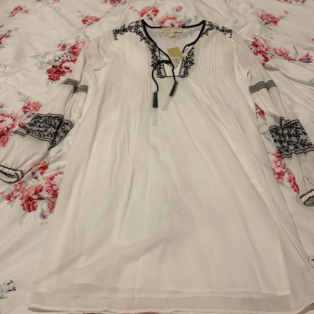 NWT Michael Michael Kors white tunic dress. Size small